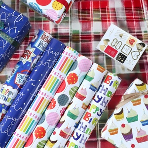 Oem tùy chỉnh hai mặt Pe Hàn Quốc in DIY gói giấy tờ cuộn cho sinh nhật/giáng sinh bó Hoa Quà Tặng Hoa Quà Tặng Giấy - Product Image 4