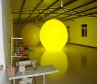 Ballon gonflable en PVC hélium avec logo personnalisé de haute qualité et publicité extérieure à impression complète avec lumière