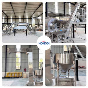 Industrial Powder Mixing and Packing Line, Rotary Drum Blender with Z-Shape <b>Elevator</b> and Carbon Steel Double Auger Filler - Product Image 5