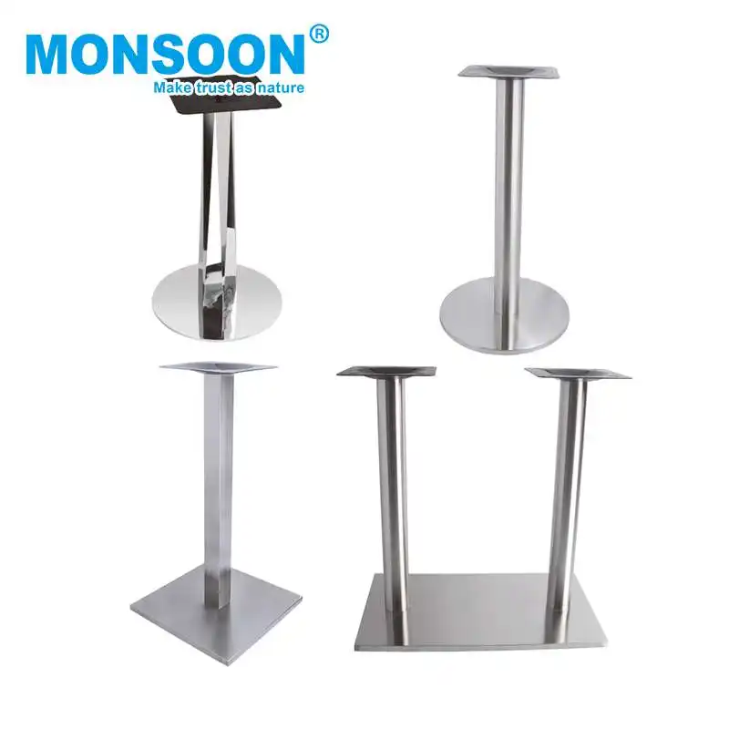 Banco da lavoro in ferro supporto per mobili in metallo gamba del tavolo in acciaio inossidabile specchio quadrato gambe del tavolo rotondo in metallo gamba