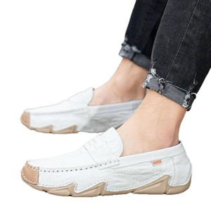 Zapatos de Conducir para Hombre, de Cuero Genuino, de Caña Baja, Sin Cordones, Cómodos, Hechos a Mano, Modernos, con Suela Suave, Tipo Mocasín - Product Image 6