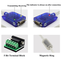 Cable Convertidor UOTEK USB 2.0 RS232 RS485 RS422 con Blindaje Trenzado, Transferencia de Datos de Alta Velocidad, Conectores DB9, Full/Half Duplex UT-8890