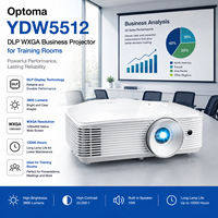 Proyector Empresarial Optoma YDW5512 DLP WXGA con Soporte para Blu-ray 3D, 3800 Lúmenes, Contraste de 22000:1 para Educación
