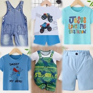 เสื้อผ้าเด็กมือสองขายส่ง ชุดฤดูร้อน ผ้าโพลีเอสเตอร์/คอตตอน คุณภาพดี ลดราคาสต็อกแฟชั่น - Product Image 5