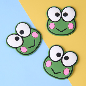 Autocollant magnétique grenouille 3D en caoutchouc souple, aimant de réfrigérateur de dessin animé pour bouteille d'eau, décoration pour étudiants, papeterie - Product Image 1