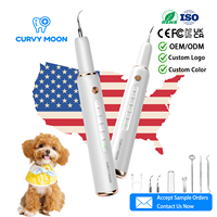 Détartreur dentaire électrique à ultrasons rechargeable par USB haute fréquence pour animaux de compagnie (chats et chiens)