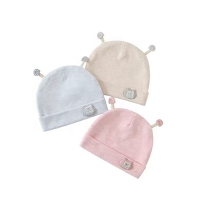 Gorros para bebés <span class=keywords><strong>recién</strong></span> nacidos, gorros de <span class=keywords><strong>Hospital</strong></span> para niños y niñas, <span class=keywords><strong>gorro</strong></span> de punto de doble capa para 0-6 meses - Product Image 1