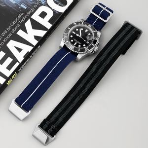 Fabrieksverkoop Nylon Elastische Horlogeband 20Mm Parachute Elastische Horlogeband Heren Hoge Kwaliteit Nylon Horlogeband 20 - Product Image 6