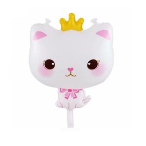 Ballon en aluminium chat <span class=keywords><strong>princesse</strong></span> mignon en promotion, décoration de fête à l'hélium pour <span class=keywords><strong>anniversaire</strong></span> de filles et baby shower - Product Image 5