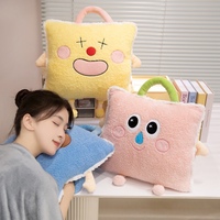Couverture et sac de transport 3-en-1 personnalisés à motif dessin animé, confortable pour le pique-nique, la sieste et l'accompagnement en déplacement