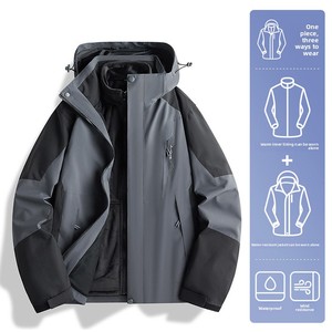 <strong>NASA</strong> Unisex <strong>Bomber</strong> <strong>Jacket</strong> New Autumn Three-in-One Detachable Polyester Fleece Mountaineering Tactical Hardshell <strong>Jacket</strong> - Product Image 4