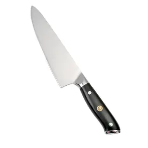 Chef Knife 8 Inch Pro High Carbon Stainless Steel Kitchen Knife with Ergonomic Handle and Sheath Sharp Cooking Knife