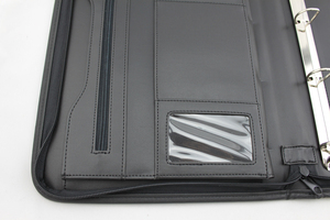 Индивидуальная Высококачественная папка с 4 кольцами на молнии - Product Image 4