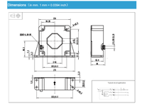 Commutateur de détection de courant de Type fermé pour effet Hall CM5A H21 Module de capteur de courant AC & DC à effet Hall haute précision