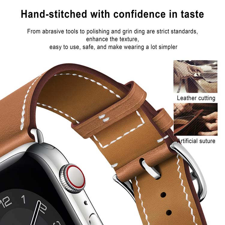 Big Discount 38mm 40mm 41mm 42mm 45mm 49mm Watch Band Replacement Wristband CoolyepPU Leather Watch Strap for apple Watch Iwatch