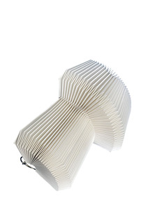 Sáng tạo phong cách Bắc Âu Trắng Origami Đèn bóng râm trang trí phòng ngủ nhà ánh sáng giấy Đèn chùm có thể gập lại Origami Chụp đèn - Product Image 4