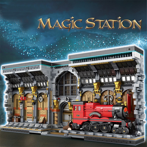 Matériel de construction <span class=keywords><strong>Harry</strong></span> <span class=keywords><strong>Potter</strong></span> - Modèle de train magique en blocs de construction, en plastique ABS, <span class=keywords><strong>jouet</strong></span> éducatif de difficulté élevée - Product Image 2