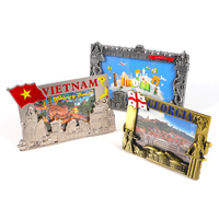 Cadre photo en métal souvenir personnalisé par le fabricant, en alliage de zinc, pays : Vietnam, Géorgie, Inde