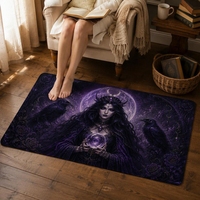 Tapis en velours imitation cristal Witch Queen pour chambre à coucher magique