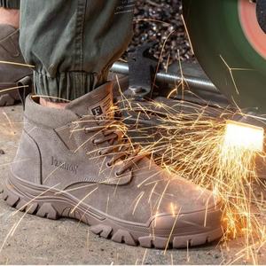 High End Matte Leather Walking Sneakers For Autumn And Winter Retro <b>Leg</b> Lengthening Thick Soled Sponge Casual Bread Men's Shoes - Product Image 2