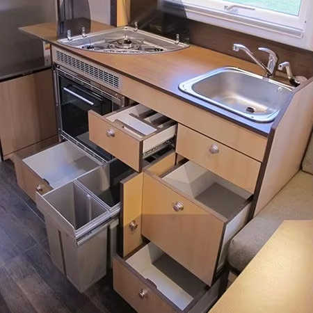 Custom Aluminum RV Camper Cabinet with Easy Storage & OEM