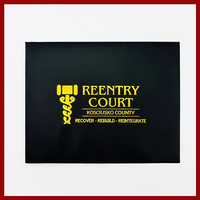Carpeta Porta Certificados de Cuero A4 Personalizada de Alta Calidad, Moderna, con Impresión Digital, Logotipo Personalizado, para Graduación y Negocios