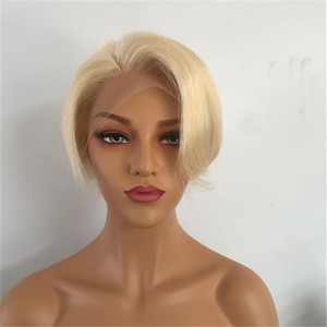 Peluca de cabello humano rizado de onda corta, corte Pixie, virgen, sin procesar, camboyano, venta al por mayor - Product Image 4