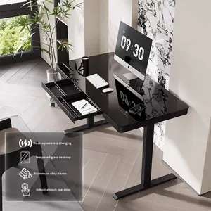 Scrivania Elettrica Regolabile Zweal per Ufficio e Casa, Scrivania Smart con Doppio Motore, Tavolo in Legno Minimalista - Product Image 2