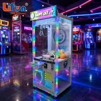 LIFUN 31'' Happy Cat Crane Machine à griffes personnalisable à monnayeur/billets pour peluches, pour centres d'arcade et de divertissement, garantie 1 an