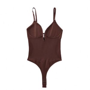 Maxfree Odysuit Sexy Booty Tracksuit Shapewear Stretch Back Strap Belly Shorts Workout Jumpsuits for <b>Women</b> - Product Image 5