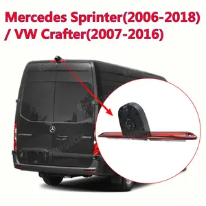 Góc rộng đôi ống kính kép cao gắn kết RV dừng đèn phanh ánh sáng phía sau xem máy ảnh cho Mercedes-Benz Sprinter VW Crafter