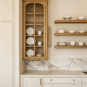 Gabinetes <span class=keywords><strong>de</strong></span> Cocina <span class=keywords><strong>de</strong></span> Lujo CBMmart en Roble Claro, Estilo Americano Transicional, con <span class=keywords><strong>Isla</strong></span> <span class=keywords><strong>de</strong></span> Mármol Calacatta - Product Image 2