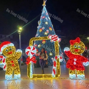 Freestanding <b>Gingerbread</b> <b>Man</b> Motif Light for Christmas Markets Gardens Walkways and Seasonal Outdoor Installations - Product Image 5