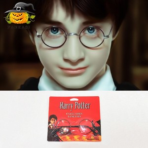 Lunettes de fête d'Halloween rondes en plastique, sans correction, accessoires décoratifs pour cosplay, utilisation en intérieur - Product Image 5