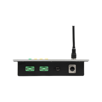 Système d'interphone de diffusion SIP avec écran LCD, microphone col de cygne, console de pagination IP industrielle de bureau