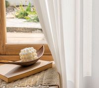 Pas cher Offre Spéciale Lin Sheer Rideau Net Rideaux Tissu Et Matériaux tissé Rideau Tissu Pour La Maison Textile