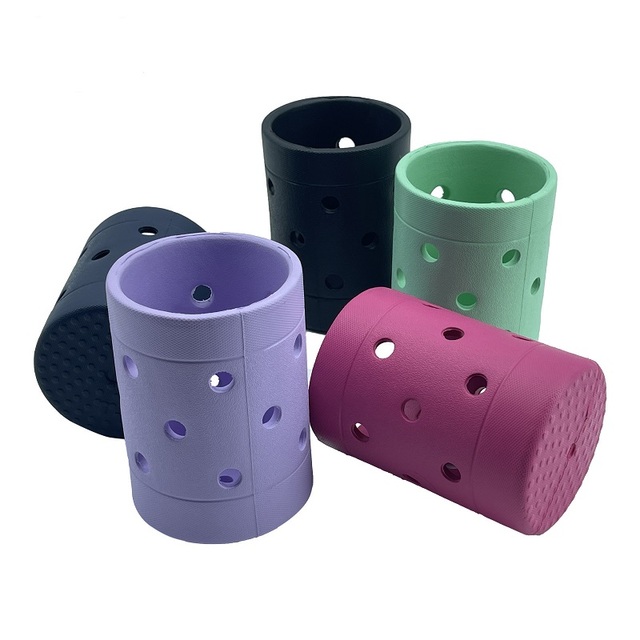 Custom High Quality Durable Rubber EVA Beach Tote Bag Accessories Water Bottle Beer Can Drink Cup Holder with Bag Hanger