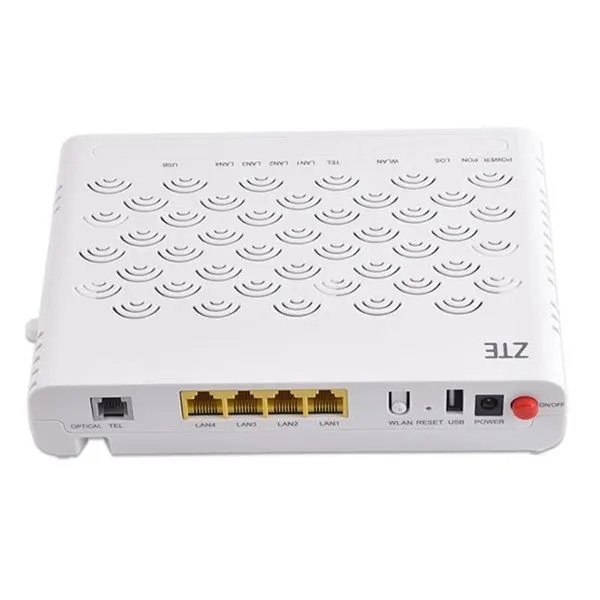 זול דגם ZTE GPON ONU ONT F623 4FE + 1 סירים + 1USB + WIFI קידום מודם