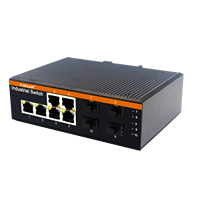 Switch Ethernet Industri Tincam Web Managed 10-Port Gigabit Full-Duplex QoS DIN-Rail