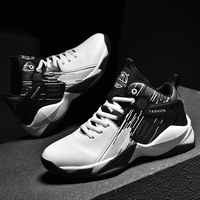 Nouveauté Mode Chaussures de Basketball Antidérapantes 6 en 1, Qualité Supérieure, Cuir Véritable, Chaussures de Basketball pour Hommes