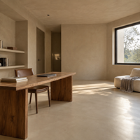 Revêtement de sol en microciment, peinture microciment résistante à l'usure, imperméable, sans joint, pour intérieur et extérieur, revêtement décoratif en béton