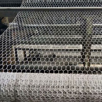 Grillage hexagonal en fil de fer galvanisé avec pliage pour enclos animaux et marquage de limites