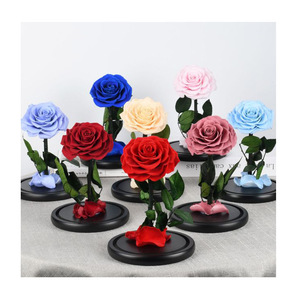 Rosas Preservadas Sola <span class=keywords><strong>Rose</strong></span> Eternelle Longue Tige <span class=keywords><strong>Rose</strong></span> Caja de regalo Personalizada Día DE LA MADRE Juego de regalo de Año Nuevo Flor permanente ELEROSE - Product Image 4