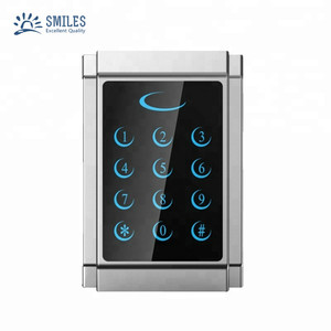 Dokunmatik ekran ve arka ışık 13.56MHz ve 125kHz frekans ile bağımsız Metal RFID erişim kontrolü kapı tuş takımı - Product Image 2
