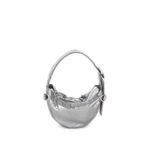 Korea Fashion Style Metal Keyring <b>Bag</b> With Eyelet Detail Strap And Wrinkle Design For A Unique Lightweight <b>Accessory</b> - Product Image 6