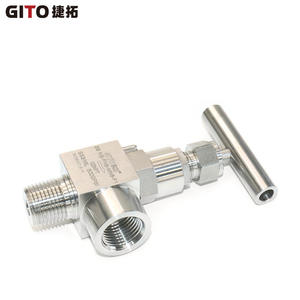 Vanne à aiguille manuelle à angle droit DN15 en acier inoxydable filetée pour le contrôle du gaz, de l'eau et de l'huile - Product Image 5