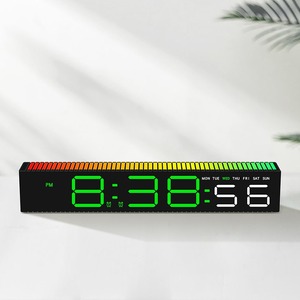 Lámpara <span class=keywords><strong>de</strong></span> Escritorio Creativa Huayang con <span class=keywords><strong>Reloj</strong></span> 5517, Luz LED Activada por Sonido, Luz Nocturna Ambiental para Dormitorio, Decoración <span class=keywords><strong>de</strong></span> Sala <span class=keywords><strong>de</strong></span> Juegos - Product Image 2