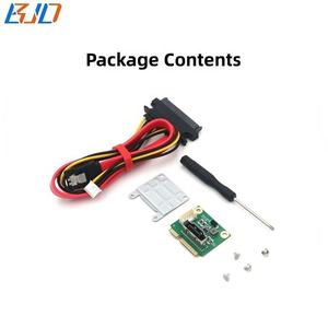 Kartu konverter adaptor konektor SATA ke SATA 3.0 7Pin, kartu konverter adaptor konektor dengan kabel daya SATA 15PIN untuk Drive Hard Disk 2.5" - Product Image 5