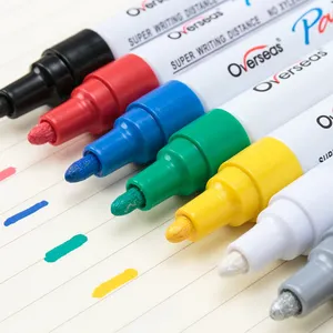 Pennarello Permanente <span class=keywords><strong>Bianco</strong></span> per Lavagna con Vernice Bianca e Vernice per Metallo - Product Image 1