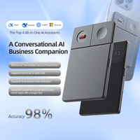 Grabadora de Voz con IA Chat GPT de 32 GB, ABS + Cuero Sintético, con WIFI, 40 Horas de Grabación de Llamadas y Reuniones en Tiempo Real